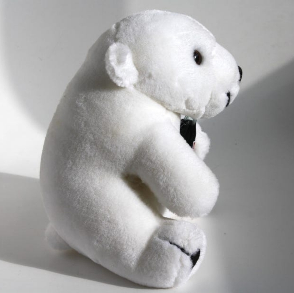 Vintage 1993 Coca Cola Polar Bear Stuffy Coke collector's plushy stuffed Bear - Picture 2 of 10